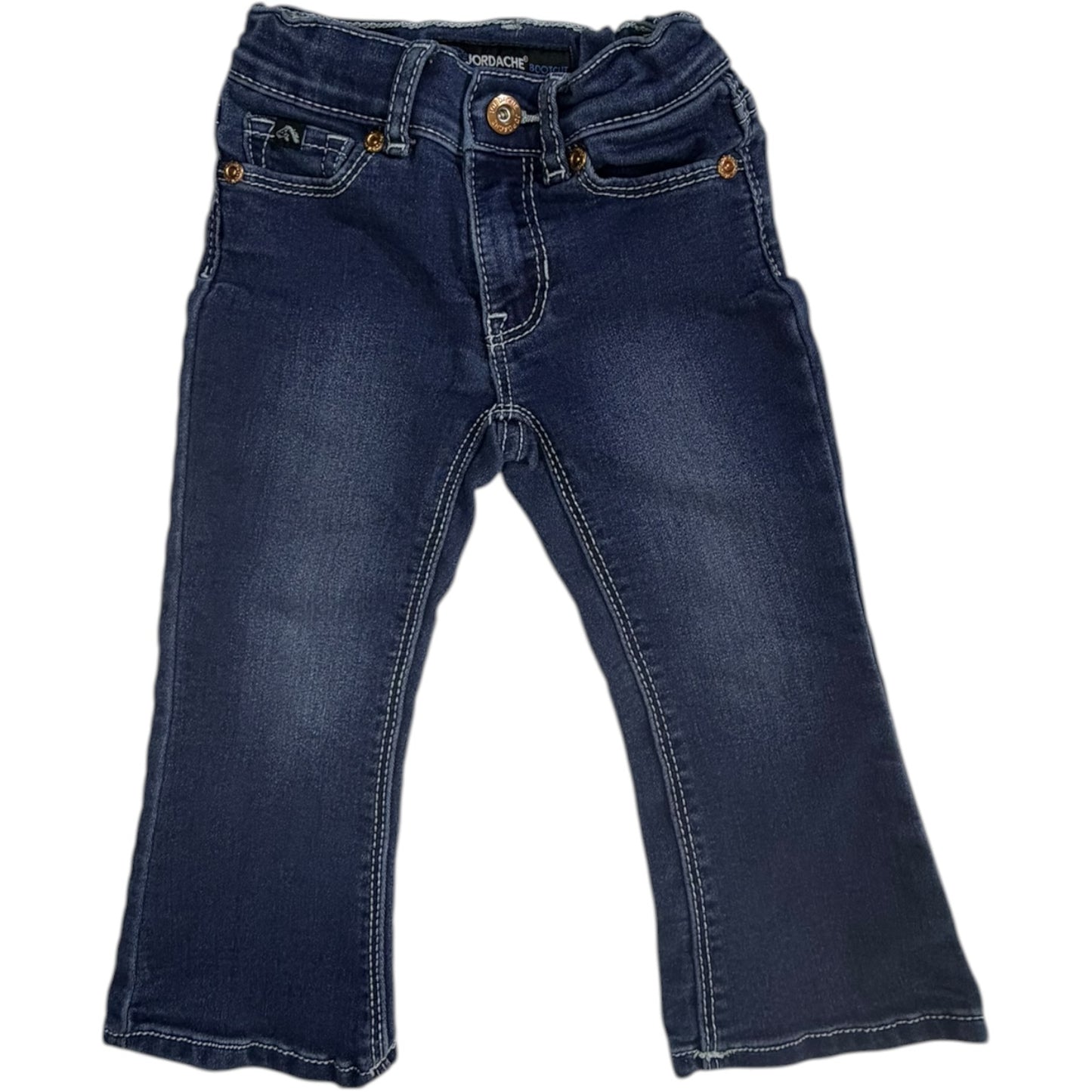 2T | Jordache | Denim Bootcut Jeans with Snap Button | EUC
