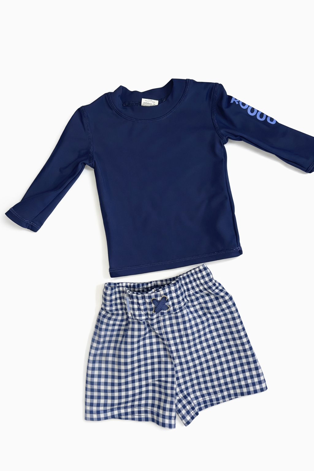 3-6M | RuffleButts | Long Sleeve Swim Short | EUC