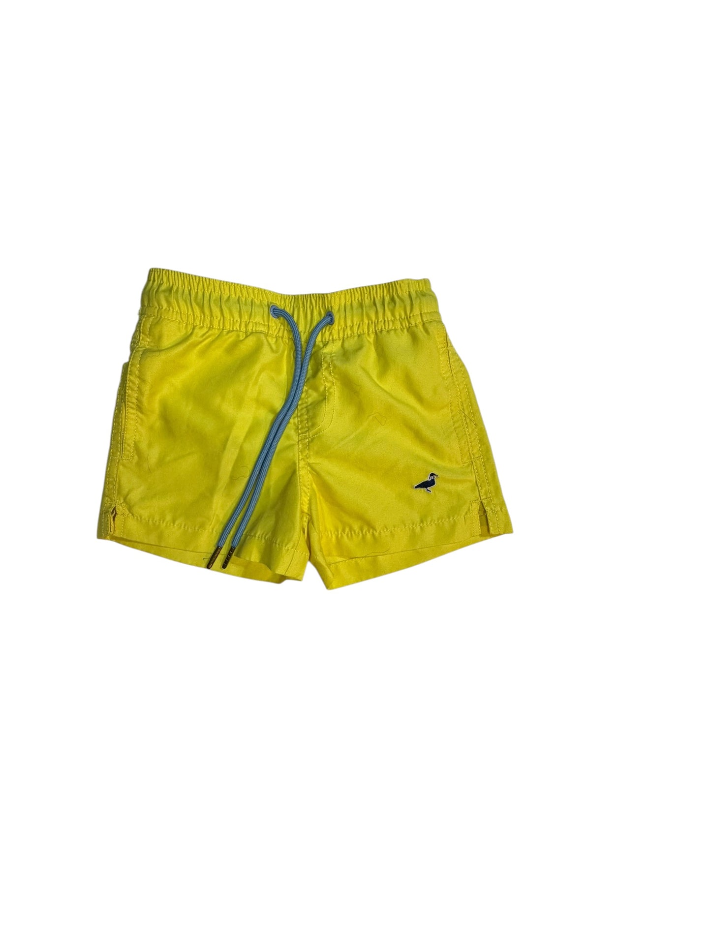 Est. 2T | Properly Tied | Yellow Swim Trunks with Pockets, Back Pocket & Liner | GUC