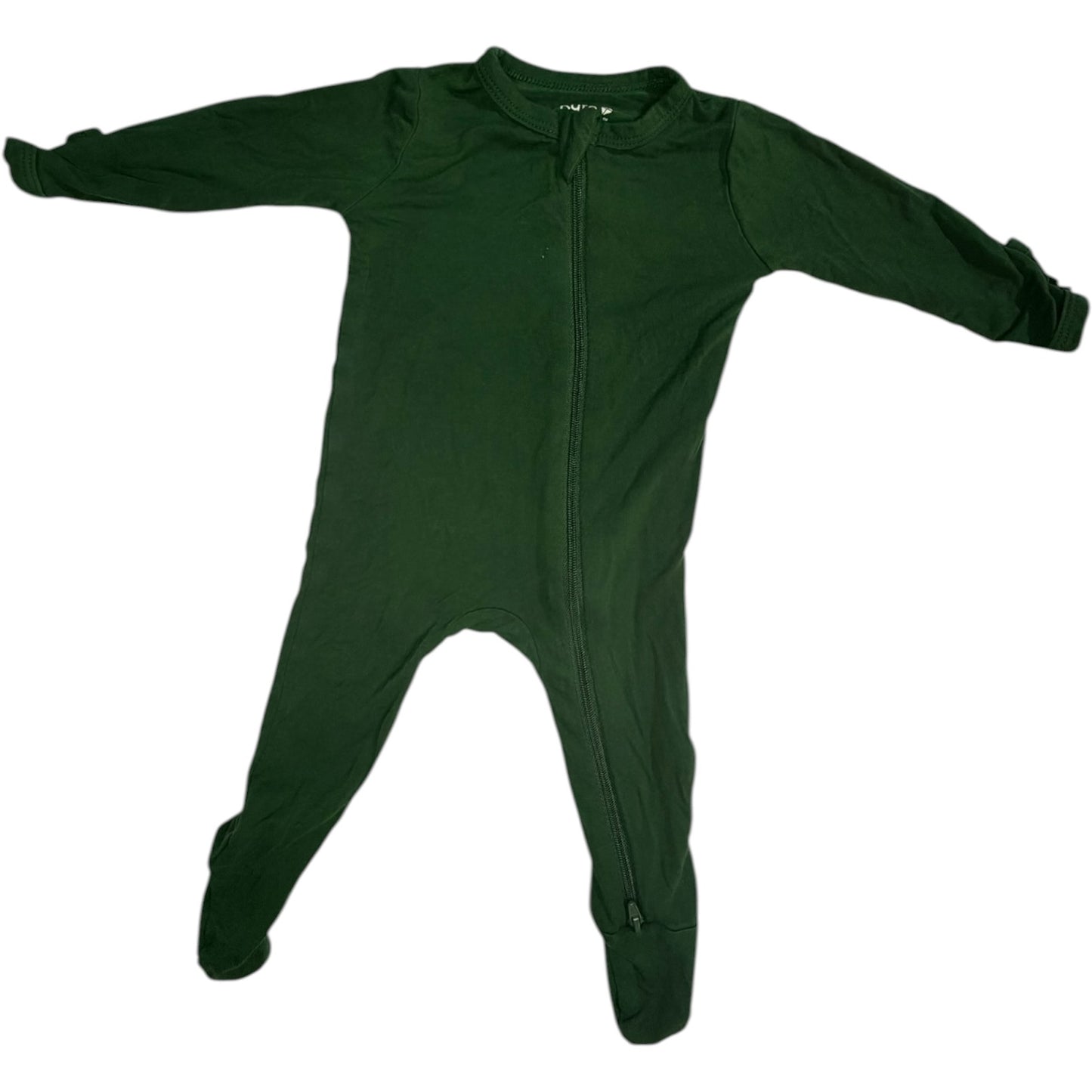 0-3M | Kyte Baby | Hunter Green Bamboo Footed Sleeper | GUC