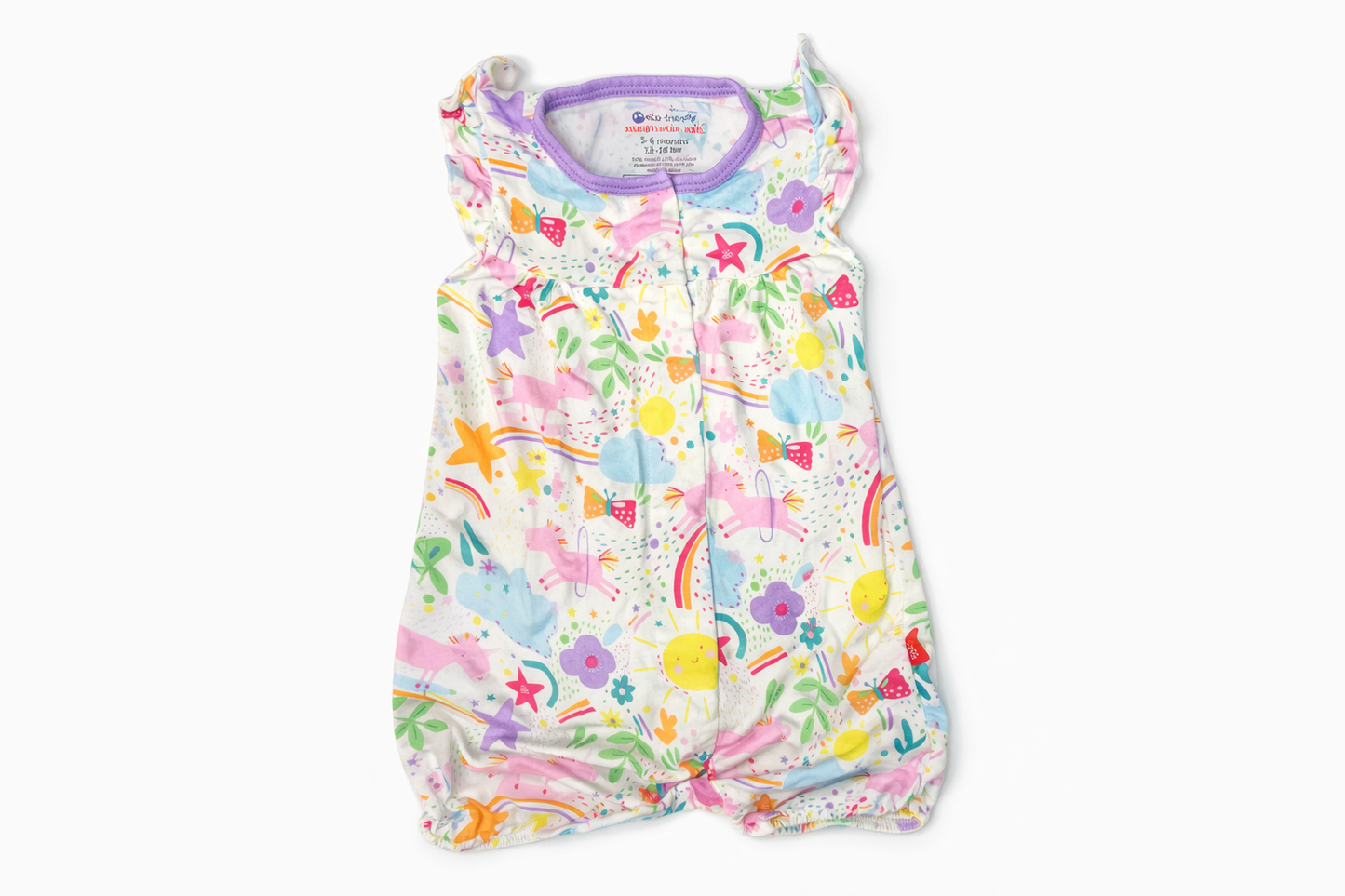 3-6M | Magnetic Me | Multi-Color Short Romper | GUC