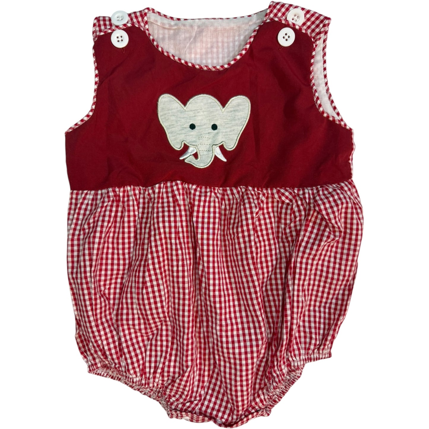Est.3M | Big Al Crimson Gingham Bubble | EUC
