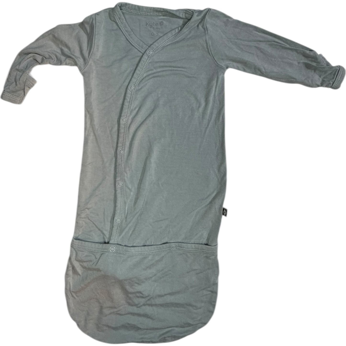 0-3M | Kyte Baby | Gray Snap Front Bamboo Bundler | GUC