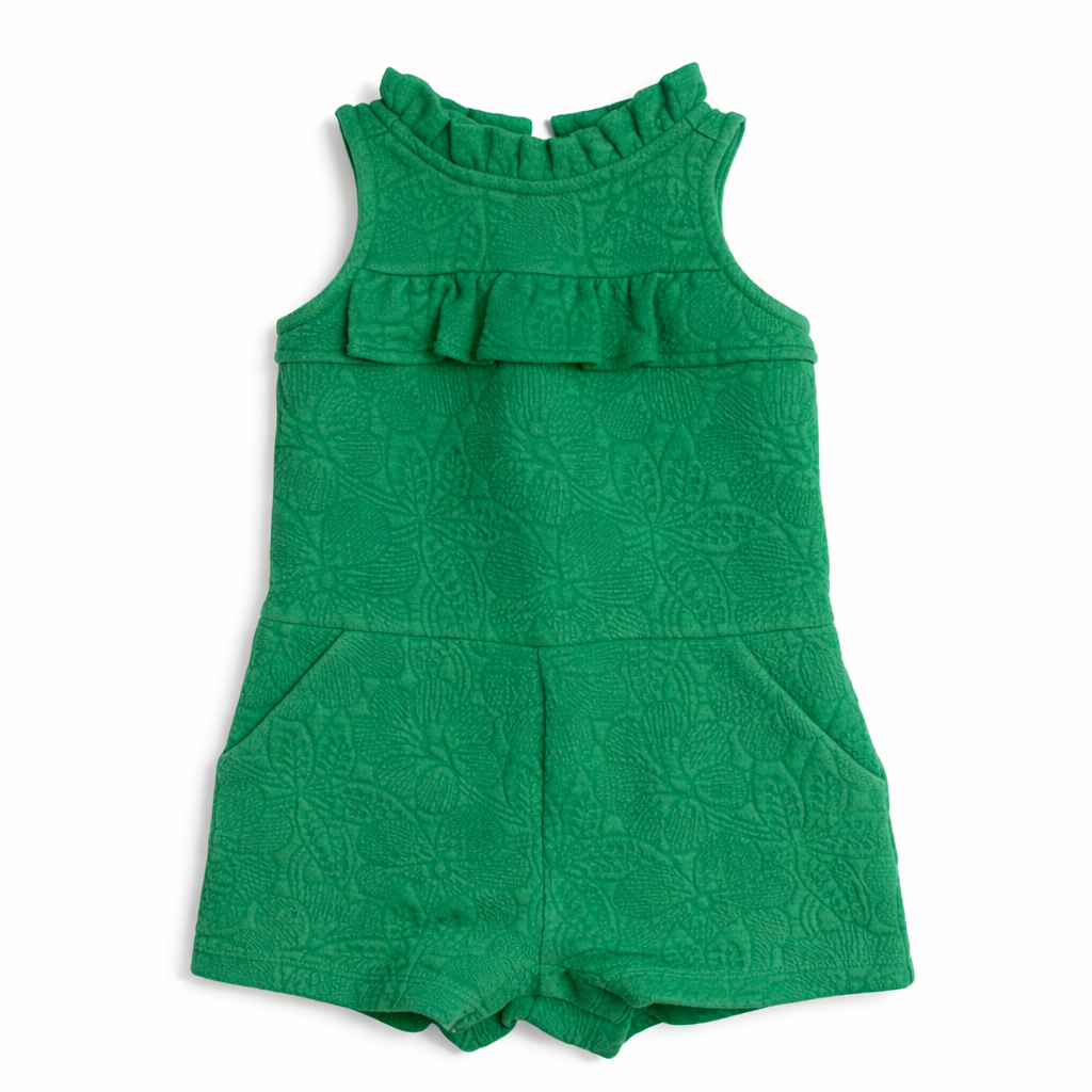 Size 18-24M | Janie and Jack | Baby Girl Green Romper | EUC
