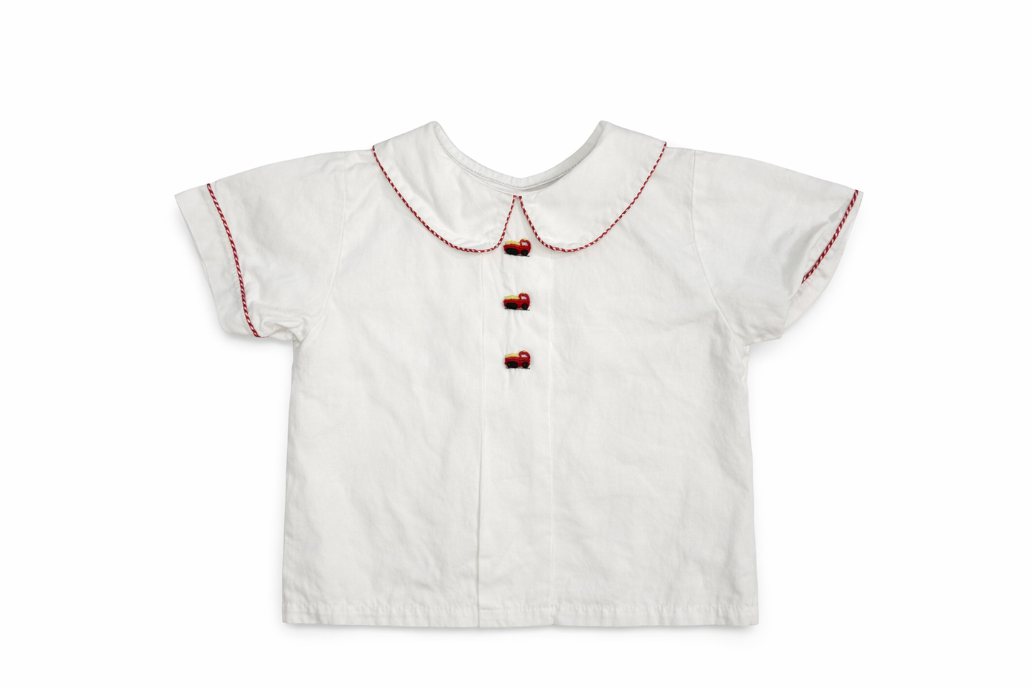 Size 4T | Bandit Matisse | Truck Print Peter Pan Collar Button-Down | GUC