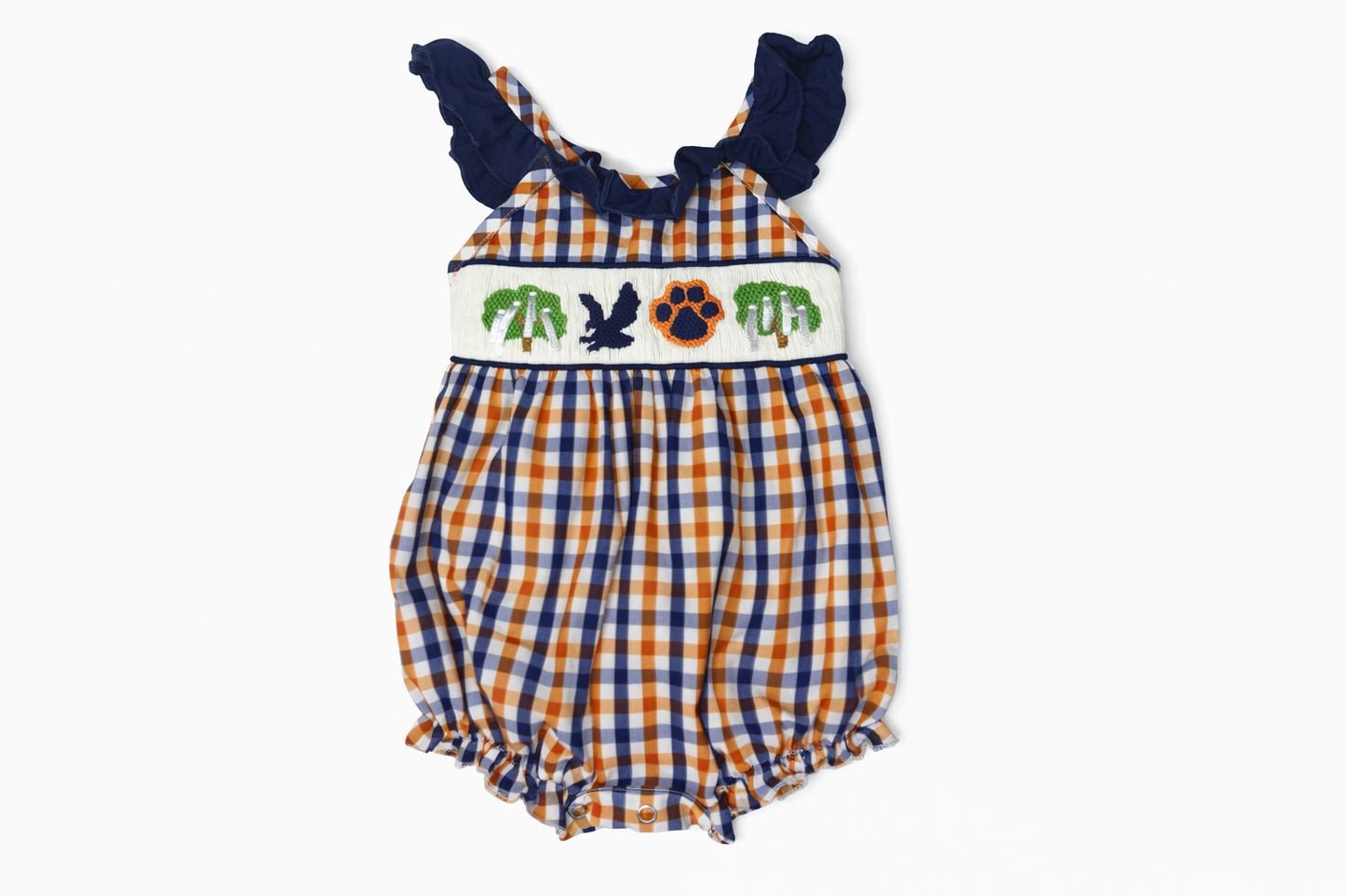 Size 9M | Little Birdie Co | Auburn Gingham Bubble | EUC