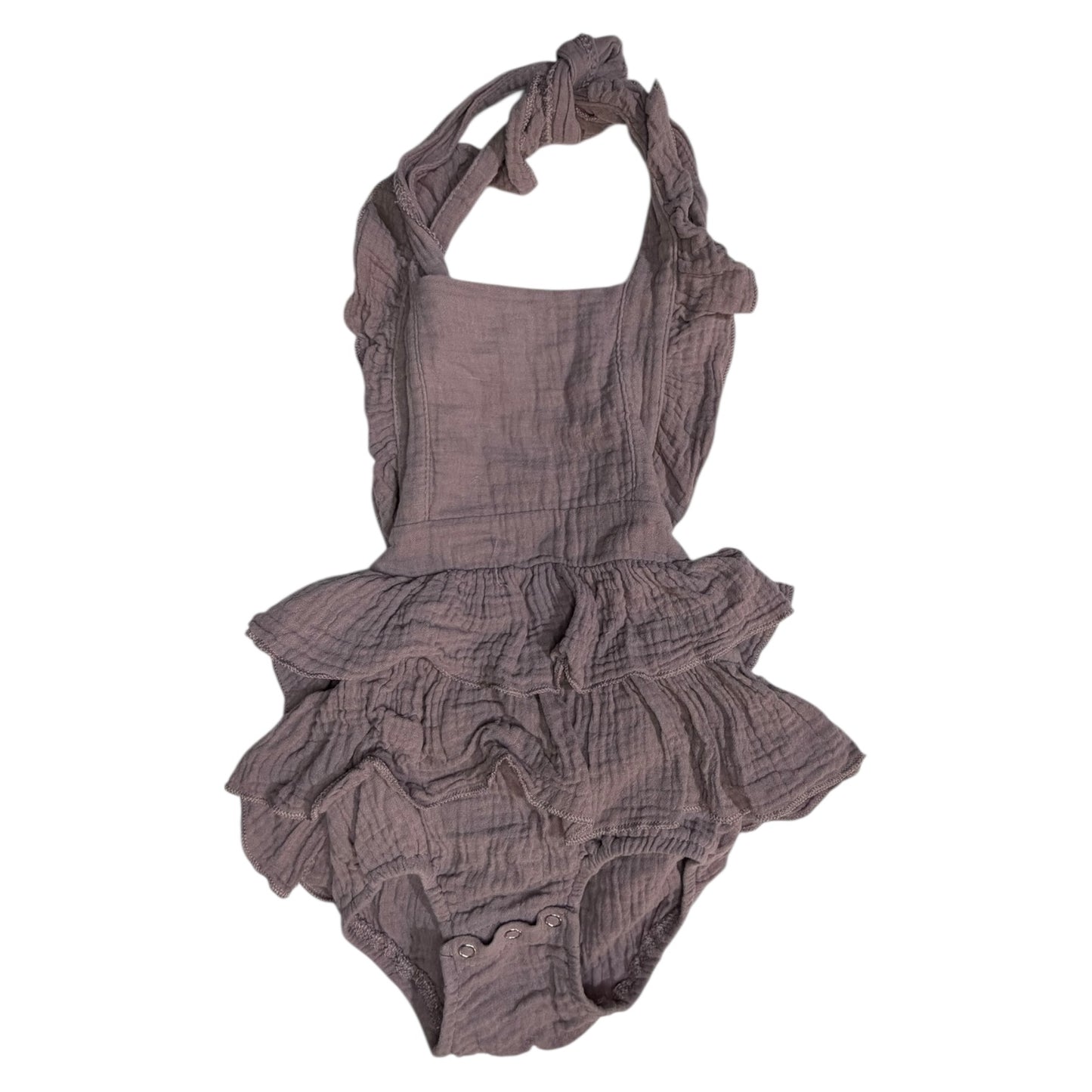 Est. Size 2T | Purple Halter Onesie | GUC