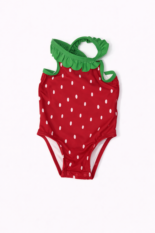 6-12M | Old Navy | Strawberry Swimsuit | EUC