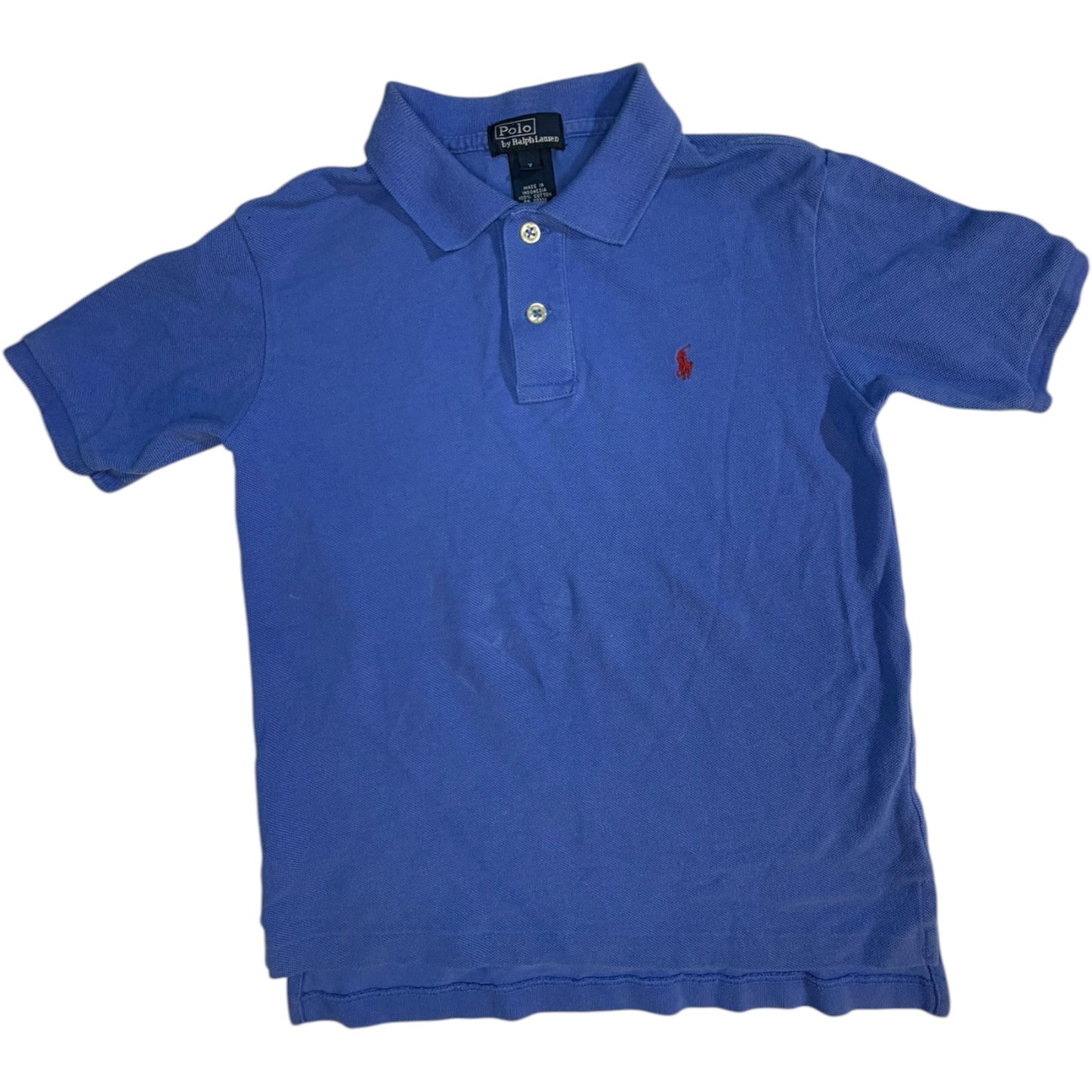 7 | Polo Ralph Lauren | Short Sleeve Polo Bundle Blue and Green and White Striped | GUC