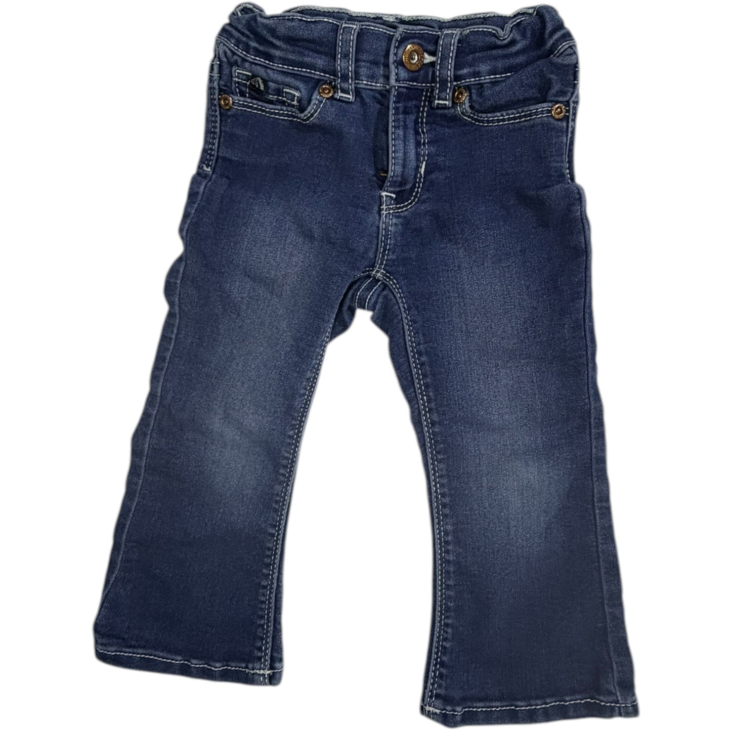 2T | Jordache | Bootcut Denim Blue Jeans with Snap Button | EUC