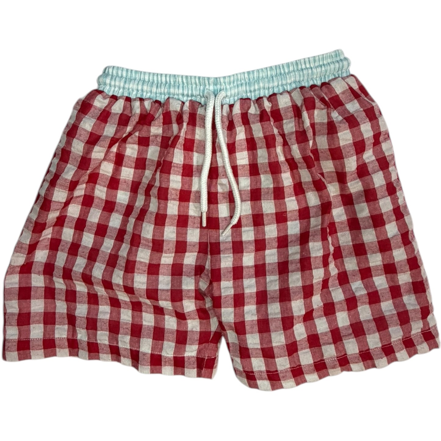 Est. 6Y | The Smocking Place | Red & White Checkered Shorts | GUC