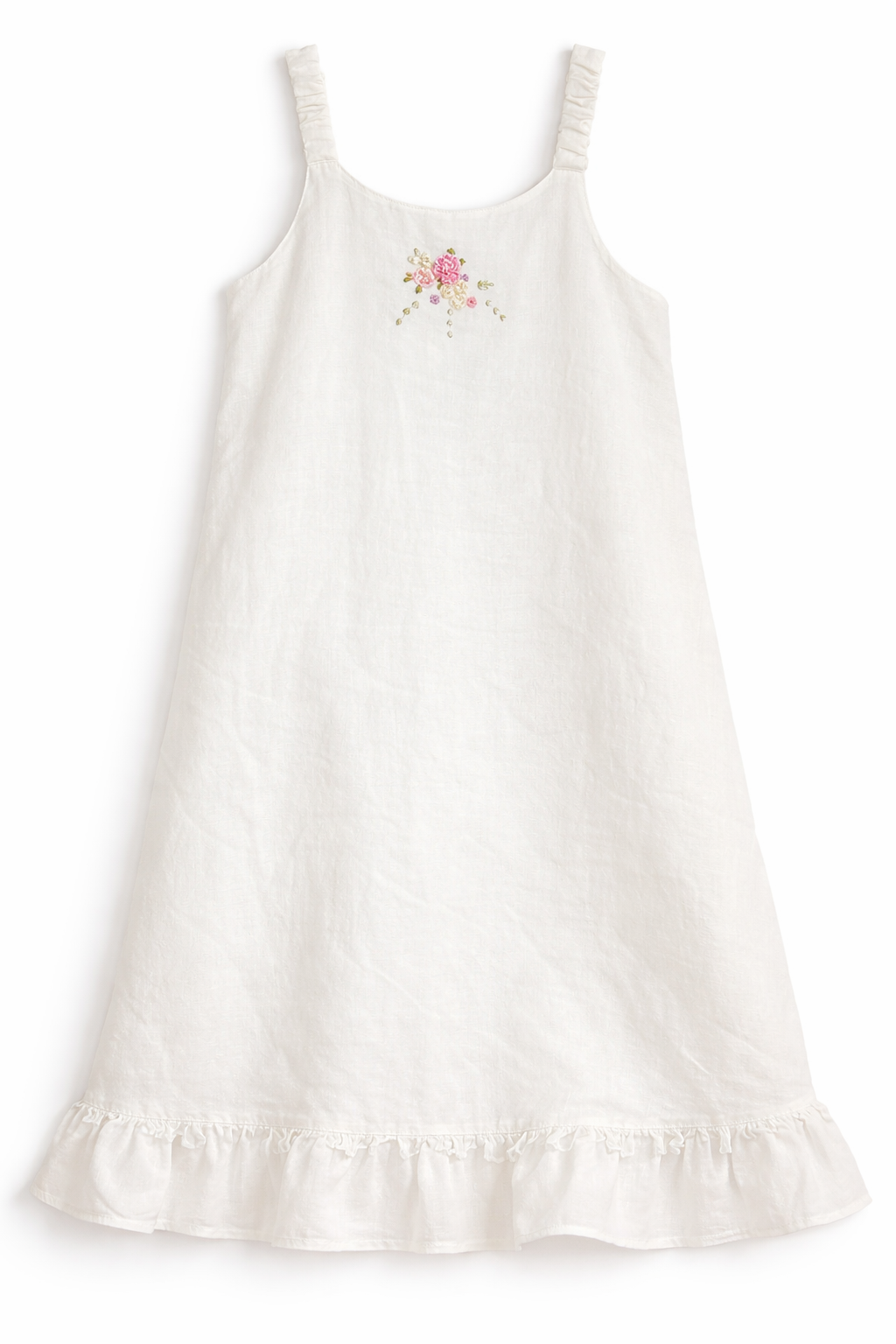 Size 7 | W.M. Betts | White Floral Dress | EUC