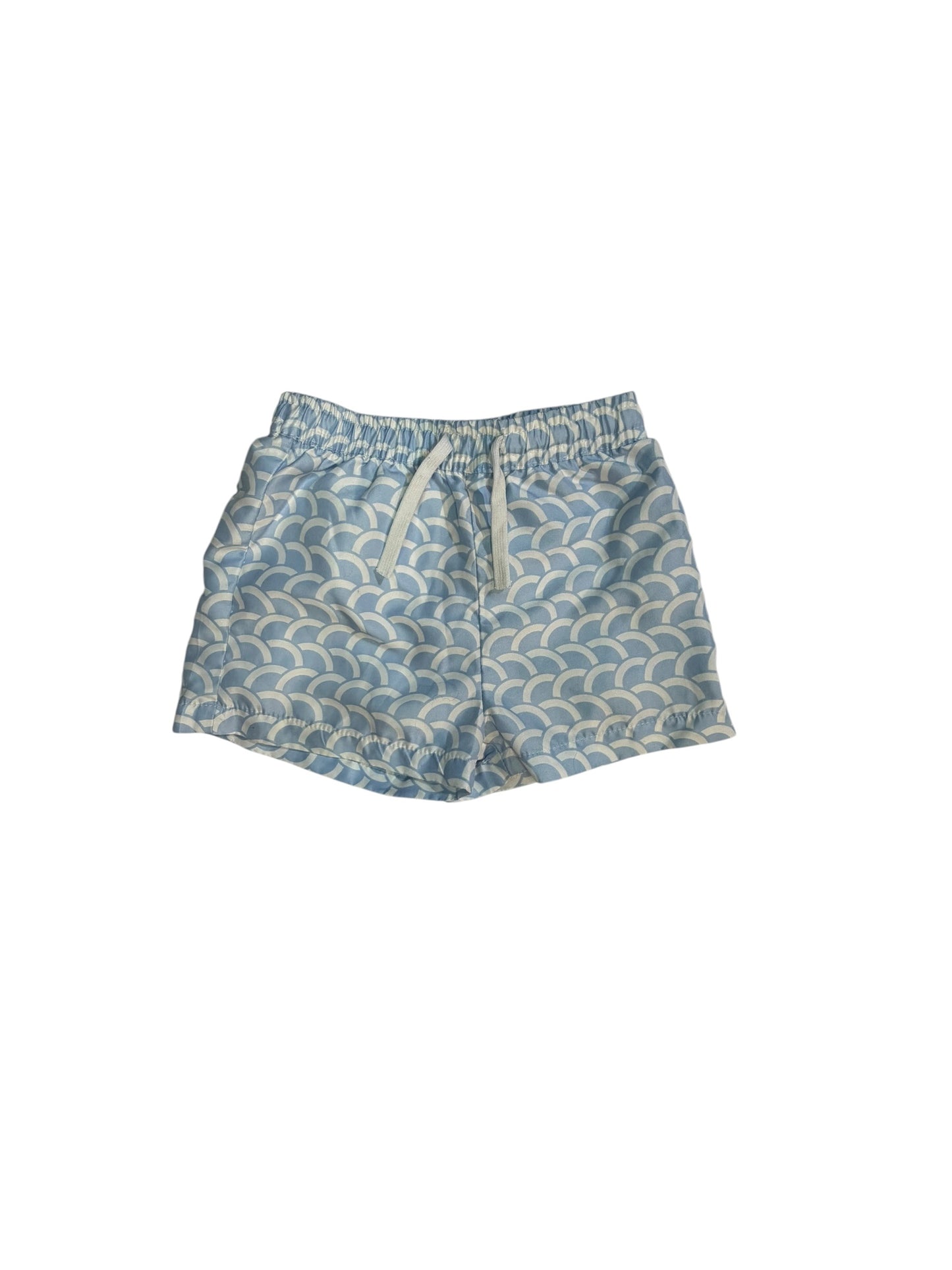 24M | The Oaks Apparel | Baby Blue & White Swim Trunks | EUC