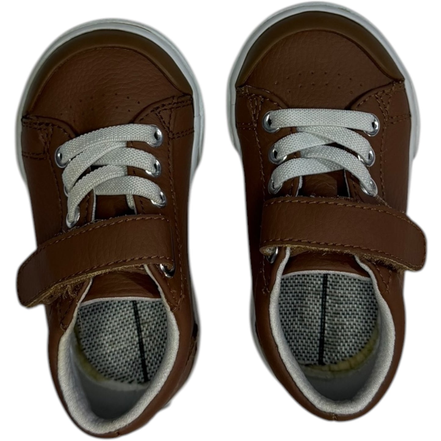 Size 4 | Footmates | Brown Leather Sneakers | EUC