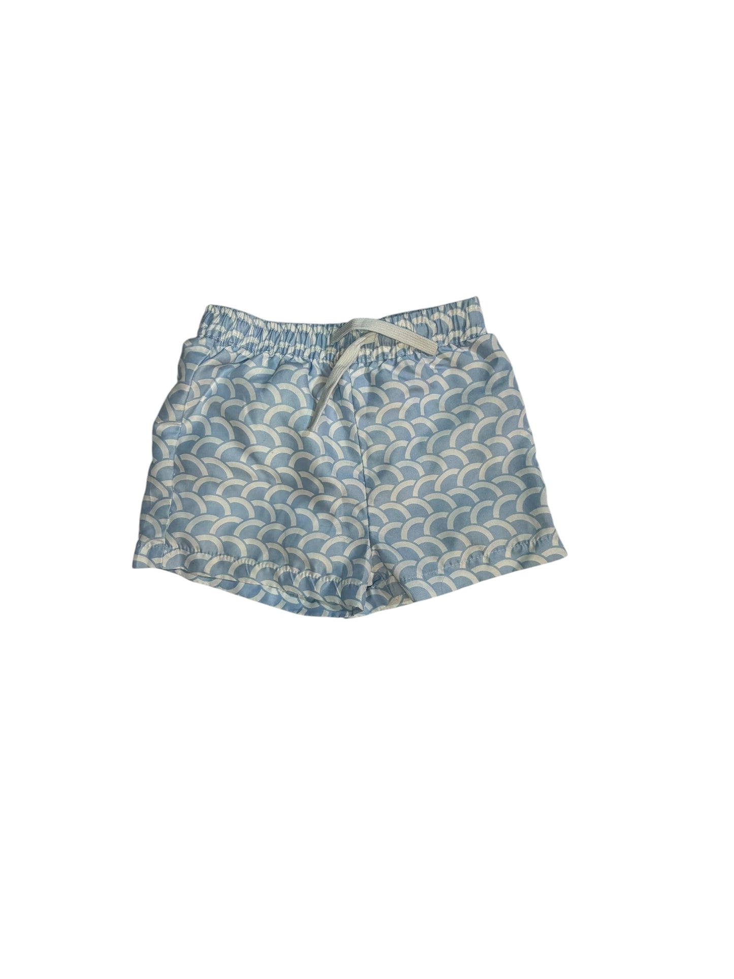 24M | The Oaks Apparel | Baby Blue & White Swim Trunks | EUC