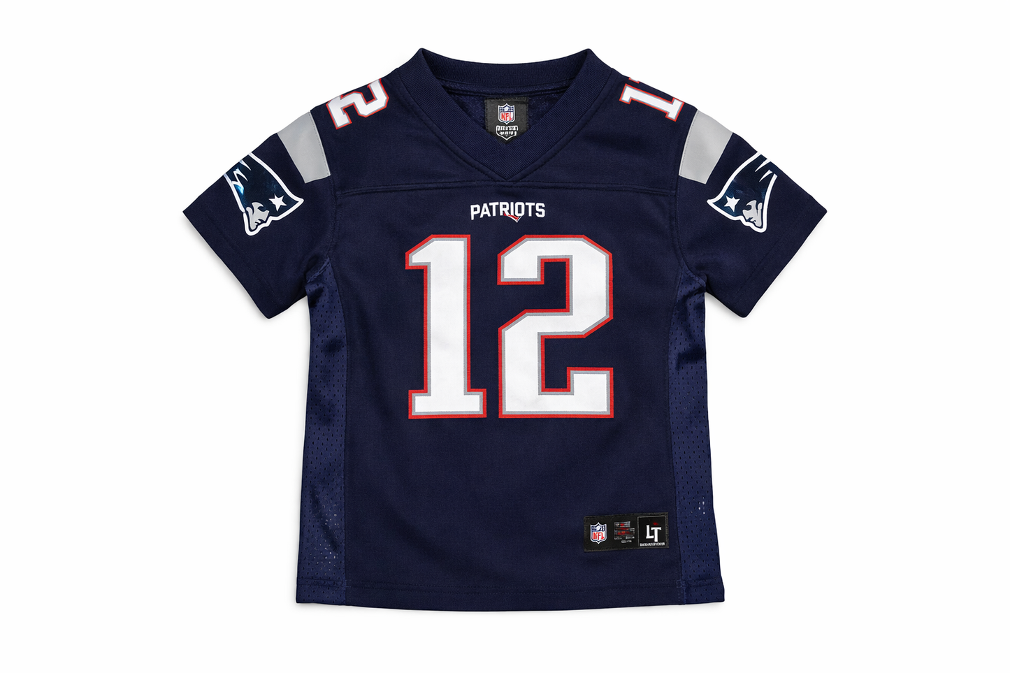 Size 4T | NFL Team Apparel | Patriots #12 Brady Jersey Uniform | GUC