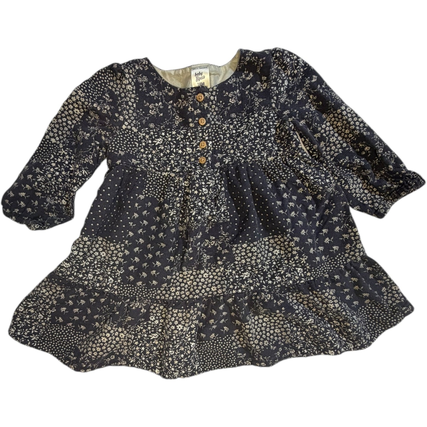 18M | Baby B'Gosh | Dark Gray Floral Dress | GUC