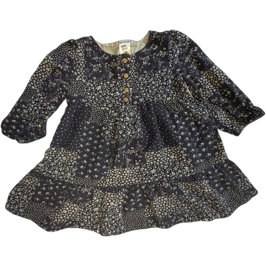 18M | Baby B'Gosh | Dark Gray Floral Dress | GUC
