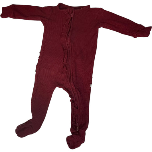 3-6M | Posh Peanut | Ruby Long Sleeve Footed Sleeper with Grippies | GUC