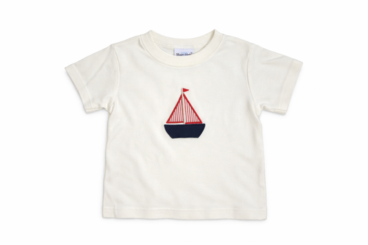 Size 5T | Blossom Blanks | Sailboat Shirt | GUC