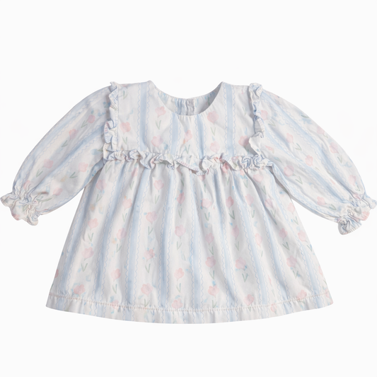 Size 6M | Stitchy Fish | White Dress | EUC