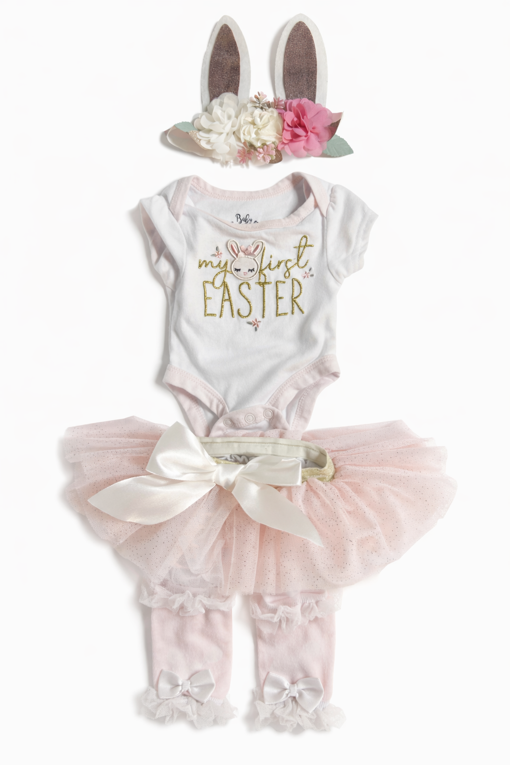 Size Newborn | Baby Essentials | Baby Girl My First Easter 4-Piece Set | NWOT