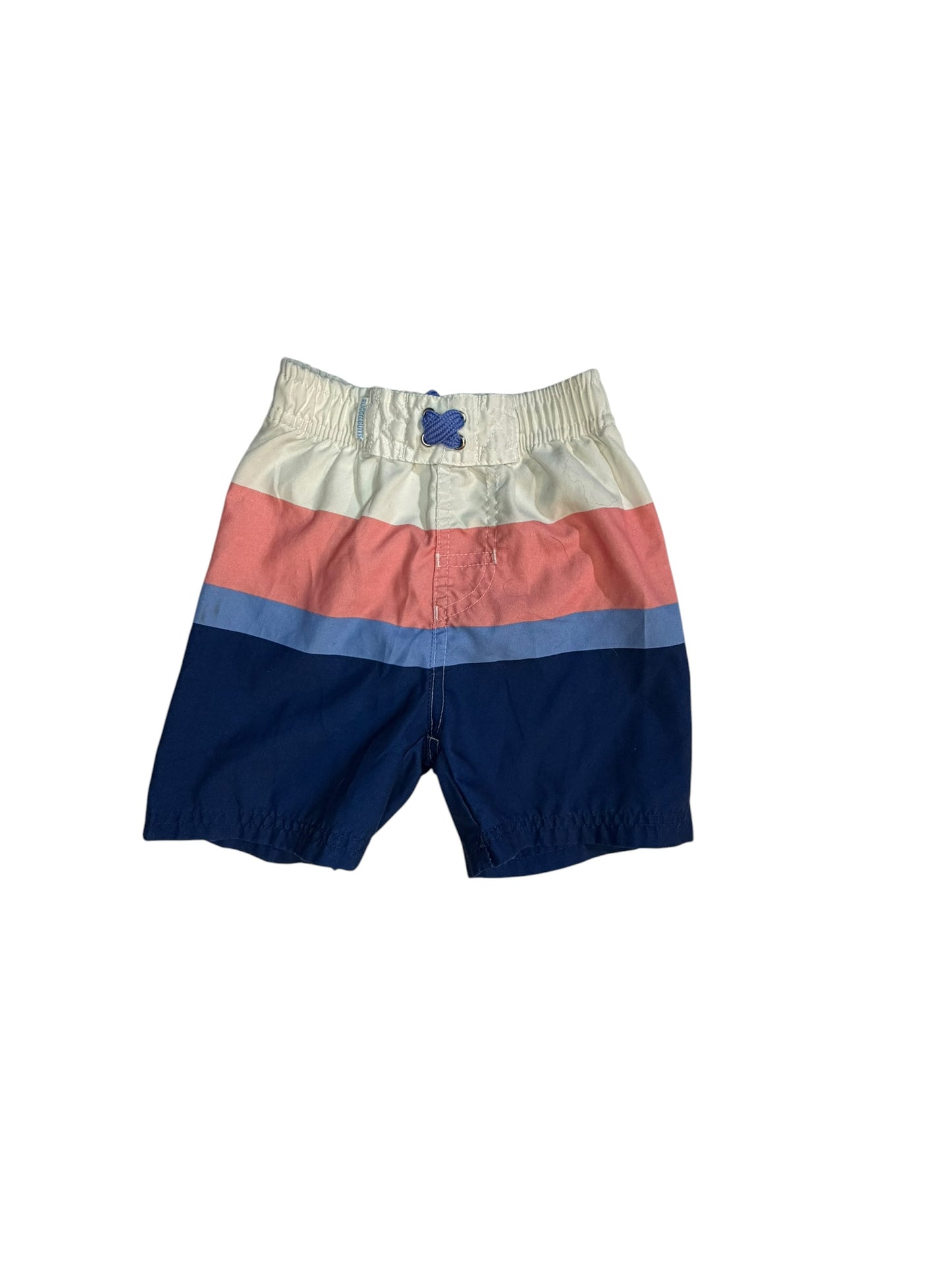 2T | Rugged Butts | Blue, Pink & White Swim Trunks | GUC