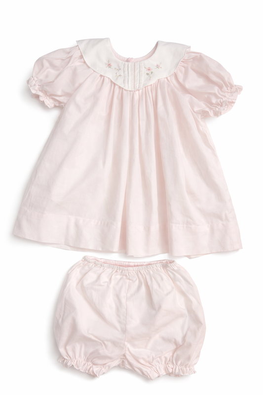 Size 9M | Petit Ami | Heirloom Pink Dress with Bloomers | EUC