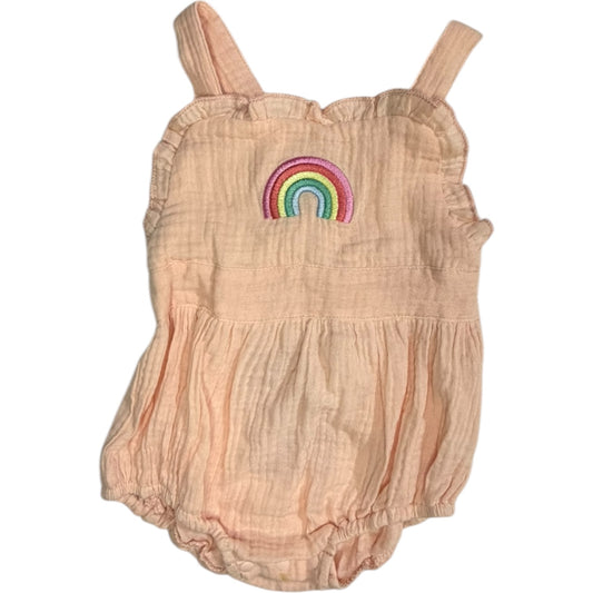 3-6M | PatPat | Coral Rainbow Bubble | NWT