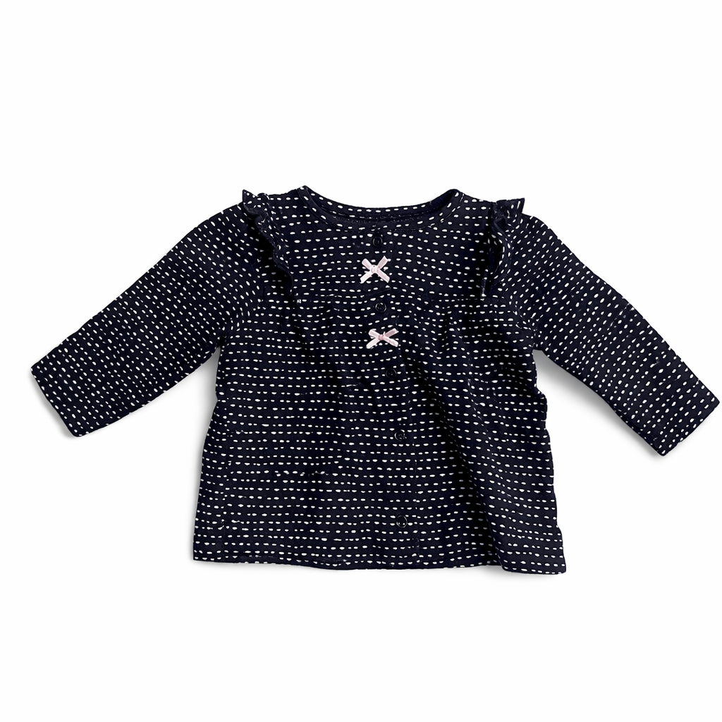 Size 6-9M | Child of Mine | Baby Girl Black Long Sleeve Top | GUC