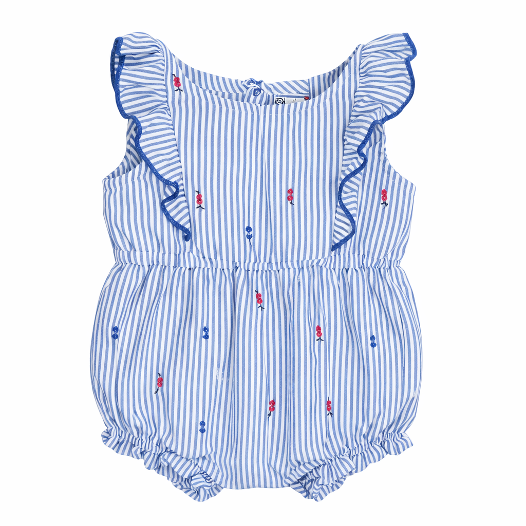 Size Newborn | Cat & Jack | Baby Girl Blue Romper | EUC