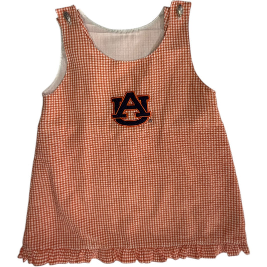 18M | Sara Lynn Togs | Orange & White Gingham Auburn Dress | EUC