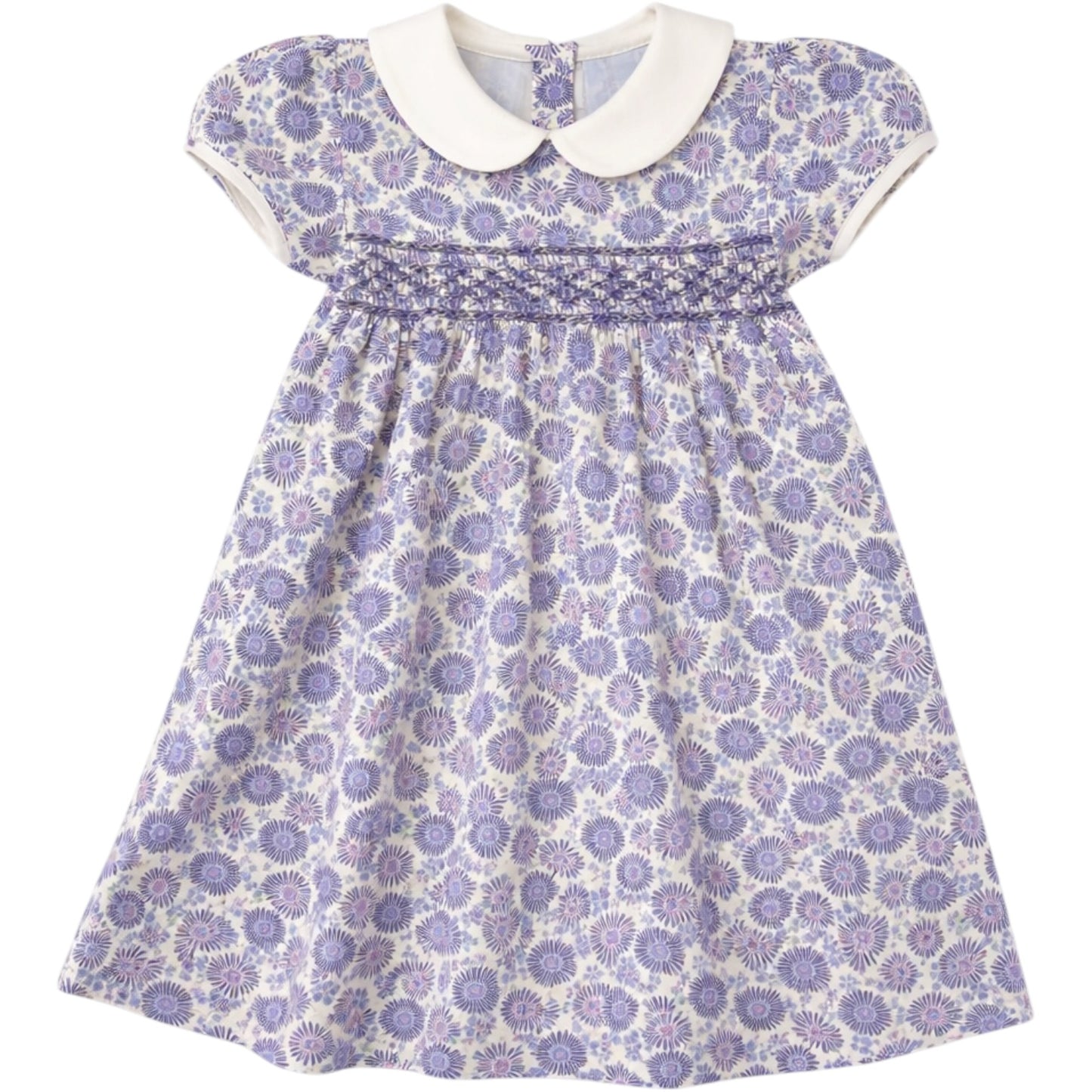 Size 3T | Bella Bliss Blue Floral Peter Pan Collar Dress | EUC