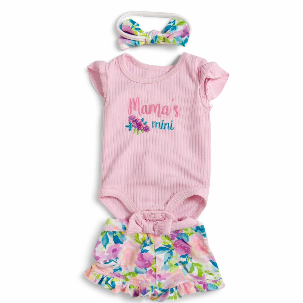 Size 6M | Baby Essentials | Baby Girl Mama's Mini 3-Piece Set | NWOT