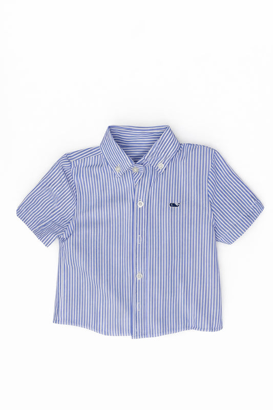 Size 2T | Vineyard Vines | Performance Seersucker Striped Button-Down | EUC
