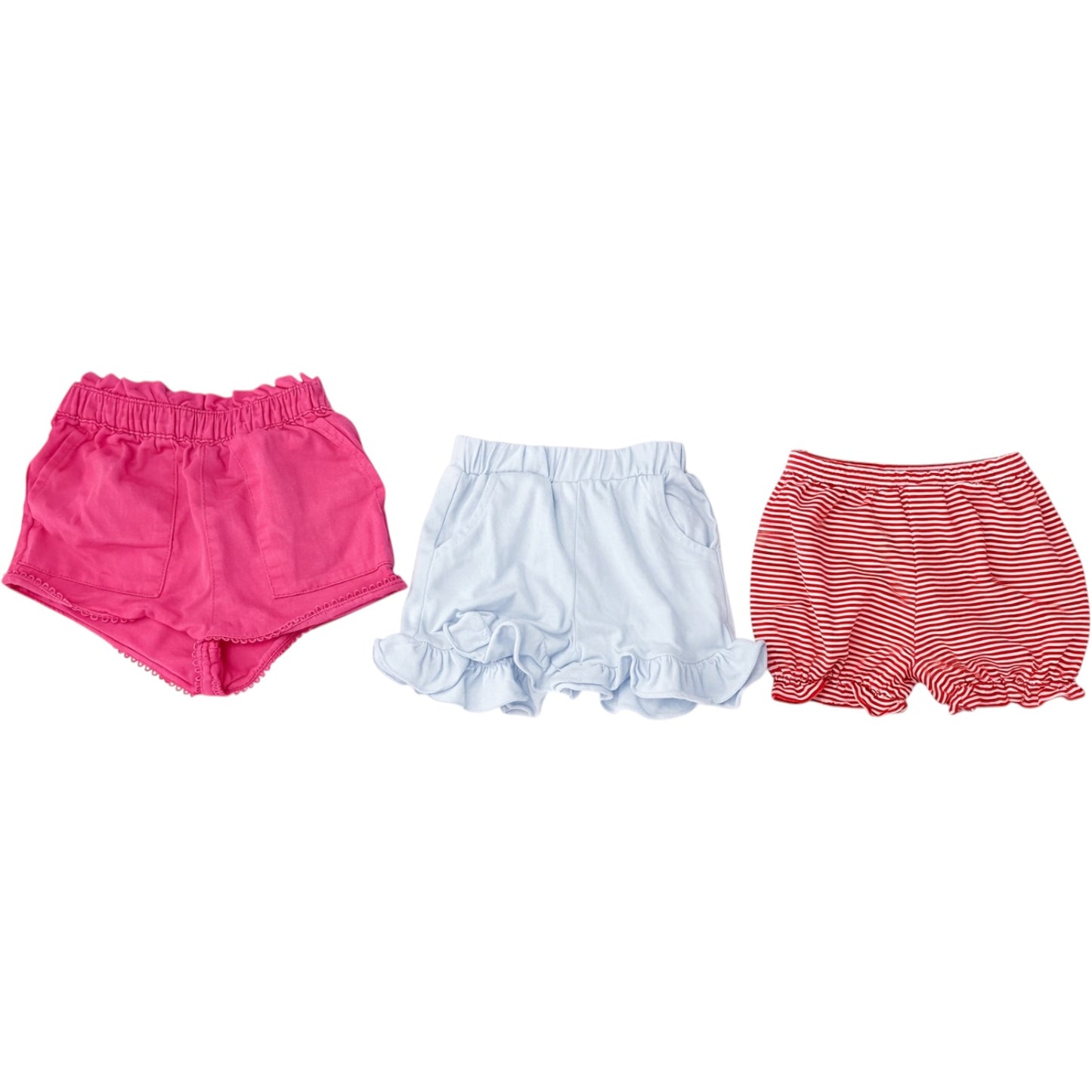 2T | Crewcuts, Stitchy Fish & Jellybean | 3-Piece Shorts Bundle | GUC