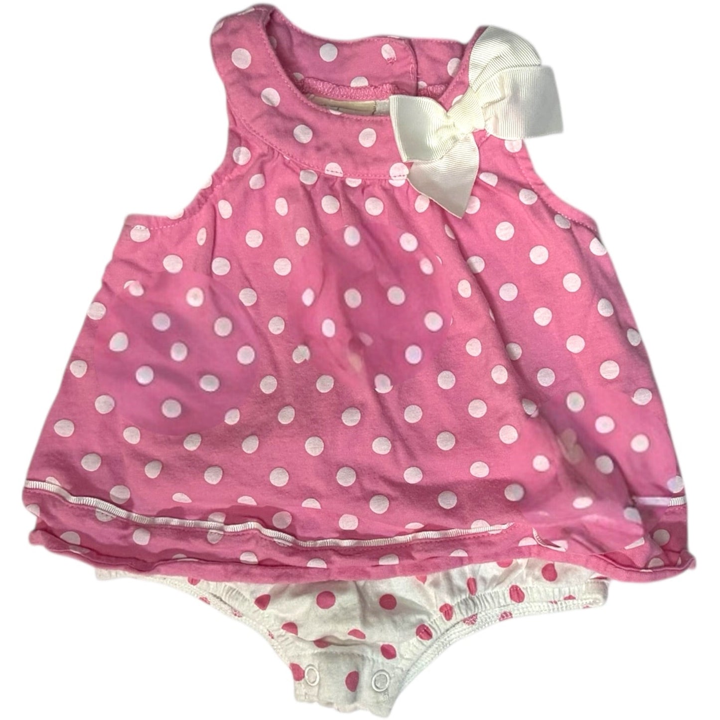 12M | First Impressions | Pink Polka Dot Bubble | GUC