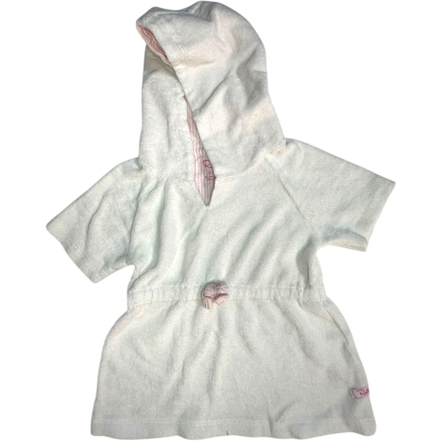 Size 12-18M | Ruffle Butts | White Cover Up Dress | EUC