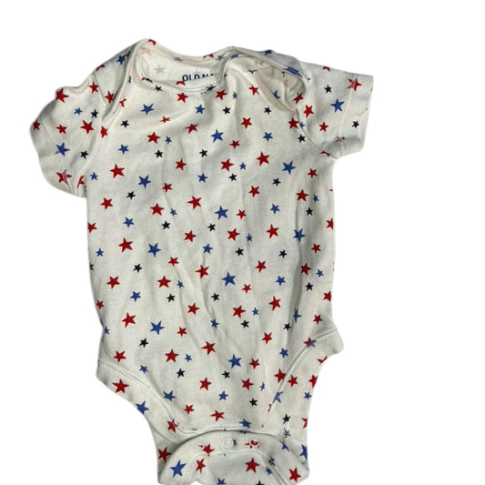 Sizes 0-3M & 18-24M | Old Navy | Sibling Matching Patriotic Stars Onesies | EUC