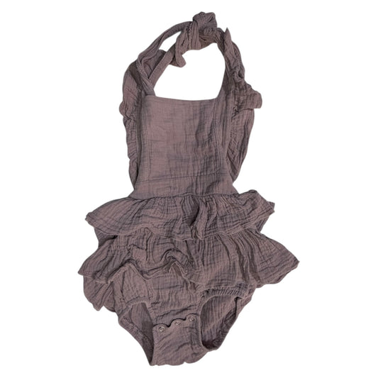 Est. Size 2T | Purple Halter Onesie | GUC