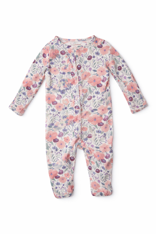 0-3M | Magnetic Me | Pink and Floral Sleeper | GUC