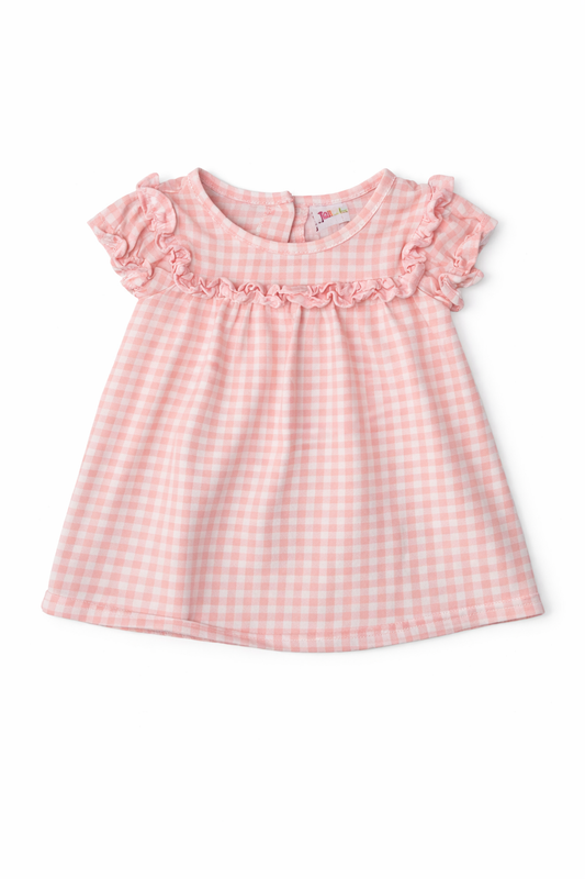 6M | Jellybean | Light Pink Gingham Dress | GUC