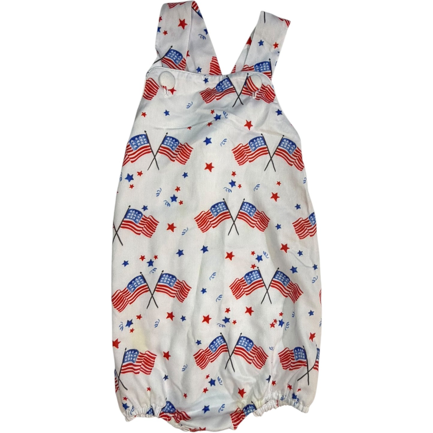 3T | The Smocking Place | Patriotic Flag Bubble | GUC