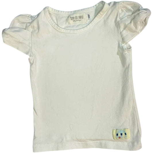 18M | Trendy Little Camper Kids Boutique | White Short-Sleeve Blouse | GUC