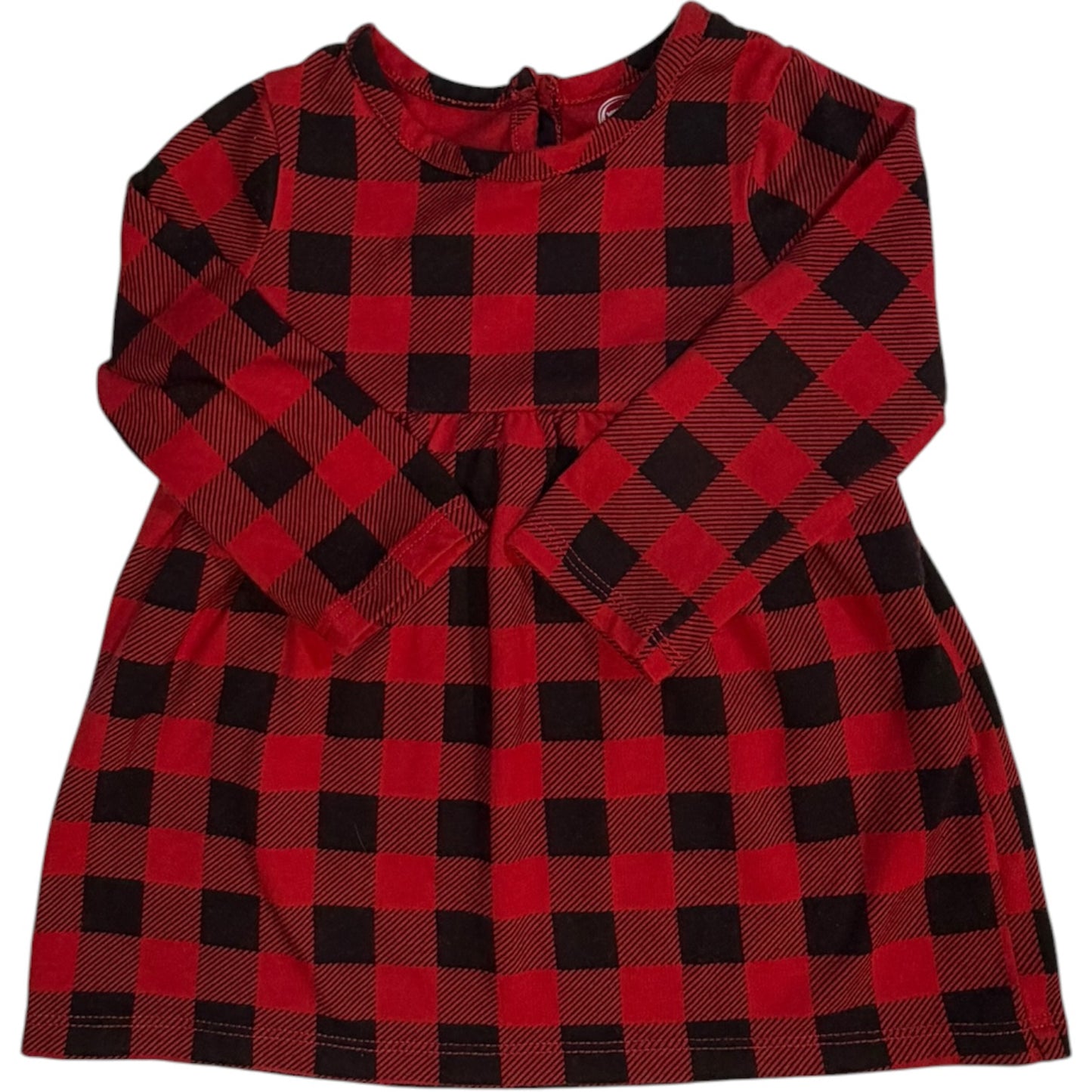 12M | Wonder Nation | Red & Black Checkered Dress | EUC