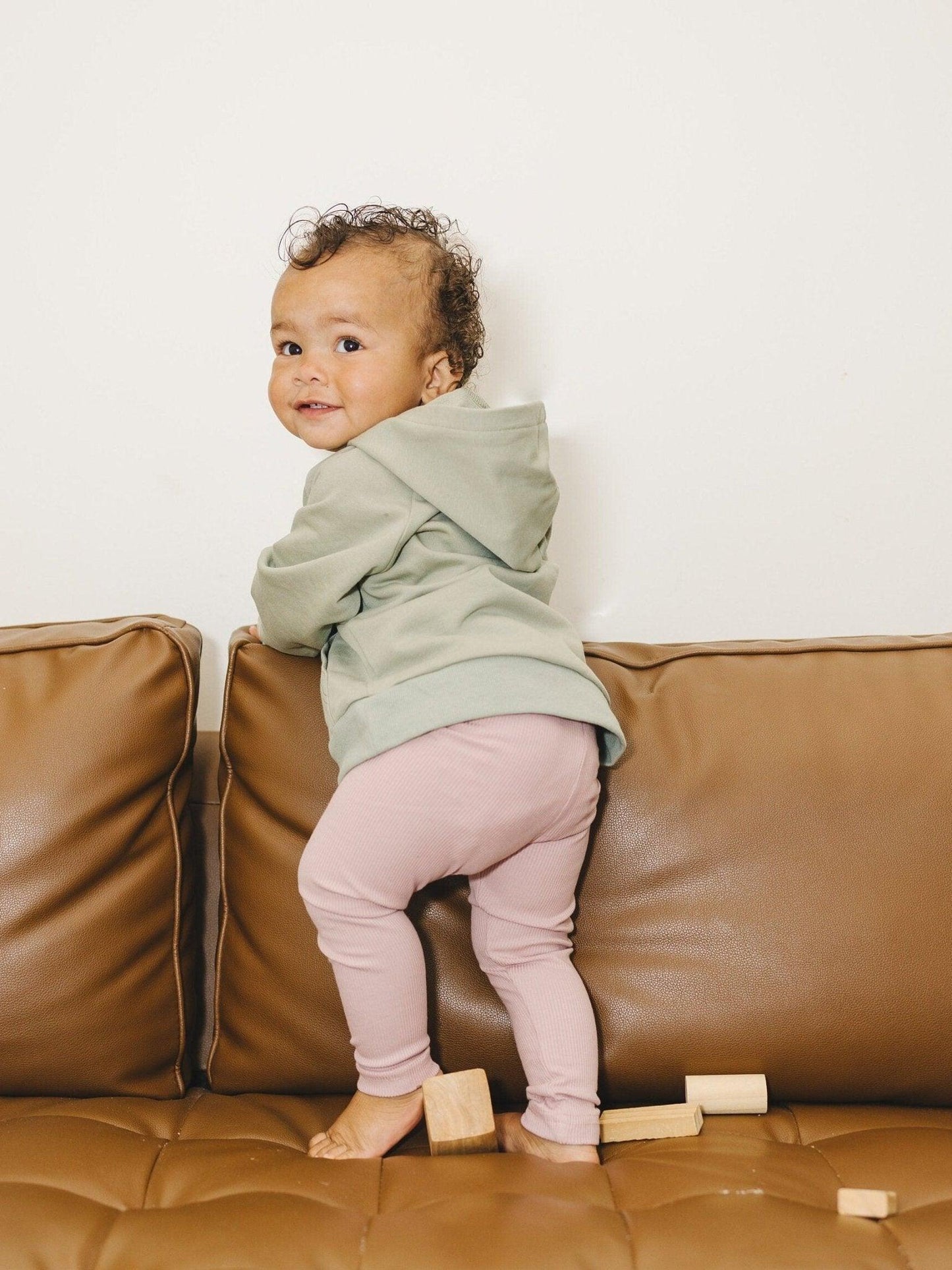 Ribbed Bamboo Leggings for Kids - Multiple Colors